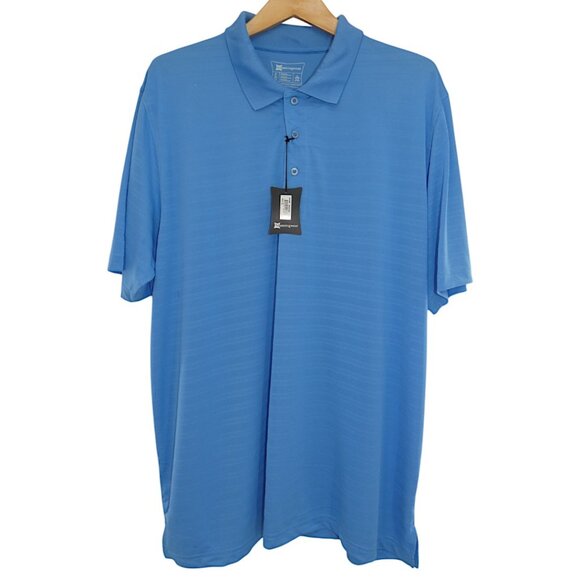 NWT Munsingwear Azure Blue Performance Golf Polo XL | Athleisure Preppy Sporty - Picture 1 of 7